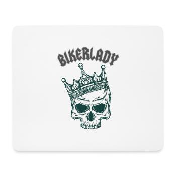 Biker Lady - Mouse Pad (horizontal) - white - Front