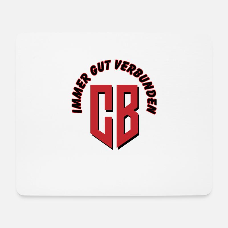 CB immer gut verbunden - Mousepad (Querformat) - Weiß