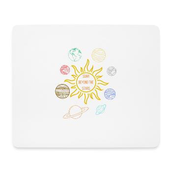Sun Planets - Mouse Pad (horizontal) - white - Front