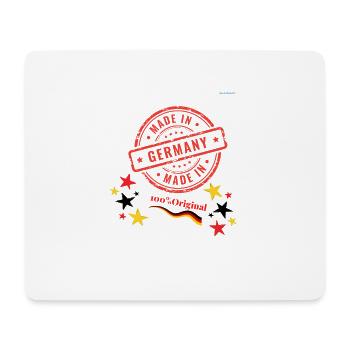 Made in GermanyMadStamp Design avec étoiles et drapeau - Tapis de souris (format paysage) - blanc - Devant