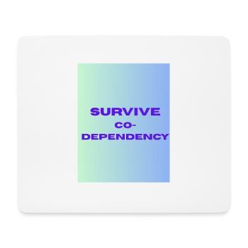 SURVIVE co dependency - Tapis de souris (format paysage) - blanc - Devant
