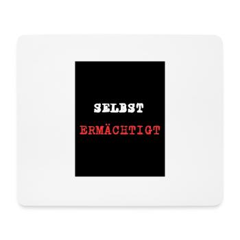 selbst ERMACHTIGT - Tapis de souris (format paysage) - blanc - Devant