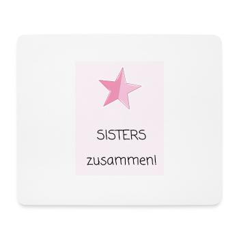 SISTERS zusammen - Tapis de souris (format paysage) - blanc - Devant