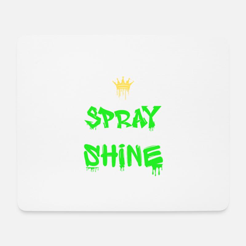 Spray and Shine Graffiti - Mouse Pad (horizontal) - white