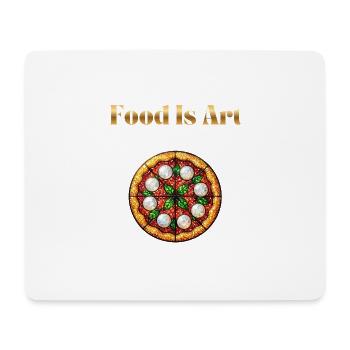Food Is Art ... Pizza Margherita - Mouse Pad (horizontal) - white - Front