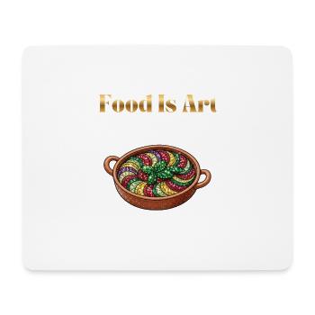 Food Is Art ... Ratatouille - Mouse Pad (horizontal) - white - Front