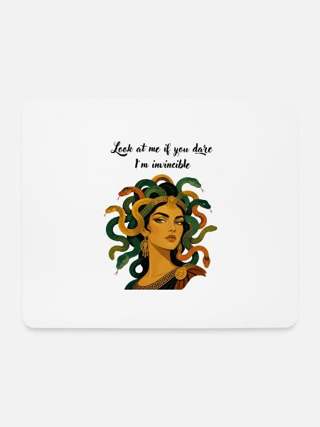 Medusa-Mythologie - Mousepad (Querformat) - Weiß