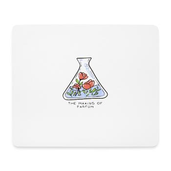 The making of parfum - Mousepad (Querformat) - Weiß - Vorne