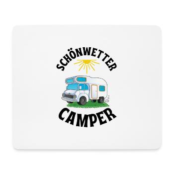 Schönwetter Camper - Mousepad (Querformat) - Weiß - Vorne