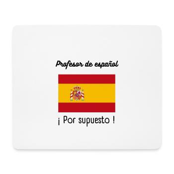 Cadeau prof d'espagnol - Tapis de souris (format paysage) - blanc - Devant