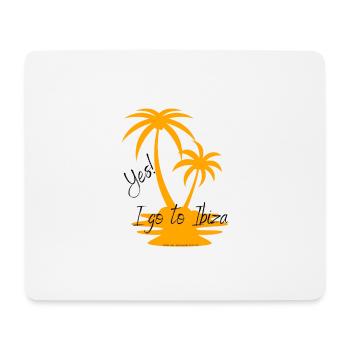 Ibiza Happy Day - Mousepad (Querformat) - Weiß - Vorne