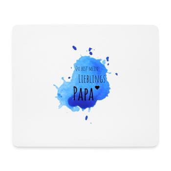 Lieblings Papa - Mousepad (Querformat) - Weiß - Vorne