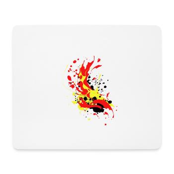splash bunt farbe muster aufdruck comic style - Mousepad (Querformat) - Weiß - Vorne