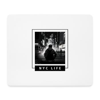 NYC Life Edition: Junge am Times Square - Mousepad (Querformat) - Weiß - Vorne