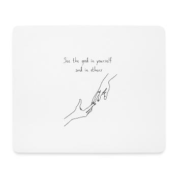 amitié - Tapis de souris (format paysage) - blanc - Devant