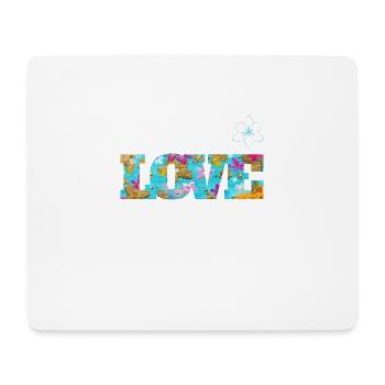 Love Frühlingsblüten - Sonja Ariel von Staden - Mousepad (Querformat) - Weiß - Vorne