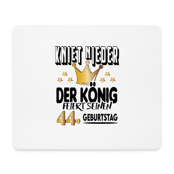 König Geburtstag 44 King Prinz Kniet nieder Krone - Mousepad (Querformat) - Weiß - Vorne