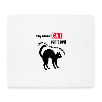 Drôle de chat noir propriétaire T-shirt-Mon chat noir n’est pas - Tapis de souris (format paysage) - blanc - Devant