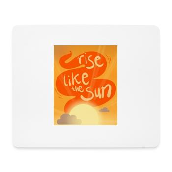 Rise LikeThe Sun Sunrise Summer positivement nouveau - Tapis de souris (format paysage) - blanc - Devant