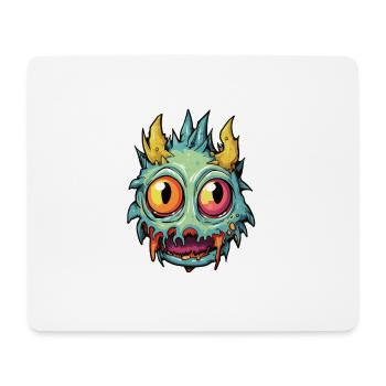 Moines d’Halloween - Tapis de souris (format paysage) - blanc - Devant
