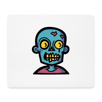 Zombie Halloween Comic Gruselig - Mousepad (Querformat) - Weiß - Vorne