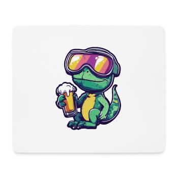 Chameleon Ski Bier - Mousepad (Querformat) - Weiß - Vorne