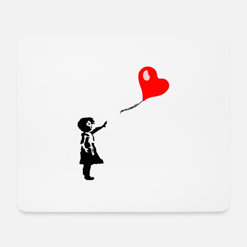 Balloon child - Mouse Pad (horizontal) - white