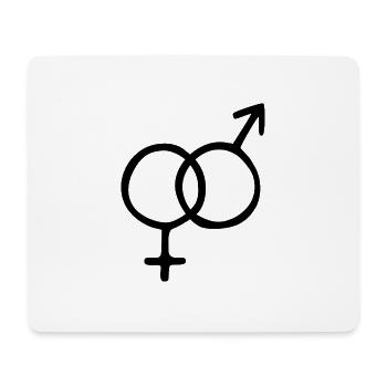 Gender Symbol - Mousepad (Querformat) - Weiß - Vorne