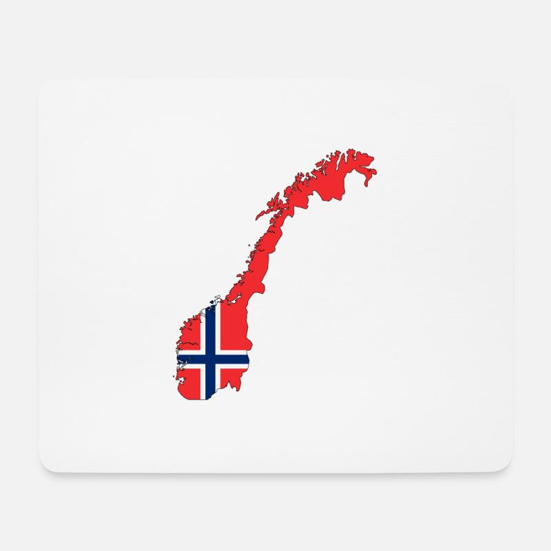 Norwegen - Mousepad (Querformat) - Weiß