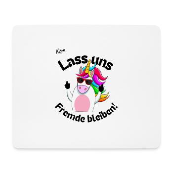 Fremde bleiben - Mousepad (Querformat) - Weiß - Vorne