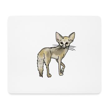 Desert fox Fennec - Mouse Pad (horizontal) - white - Front