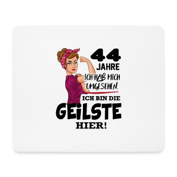Geburtstag 44 Jahre Die Beste Geilste Chefin Queen - Mousepad (Querformat) - Weiß - Vorne