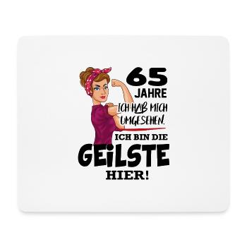 Geburtstag 65 Jahre Die Beste Geilste Chefin Queen - Mousepad (Querformat) - Weiß - Vorne