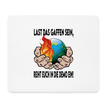 Klimawandel Klimakatastrophe Demostration - Mousepad (Querformat) - Weiß - Vorne