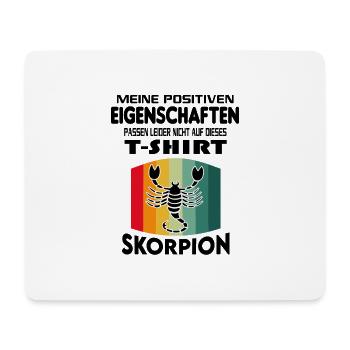 Geburtstag Sternzeichen Retro Skorpion - Mousepad (Querformat) - Weiß - Vorne