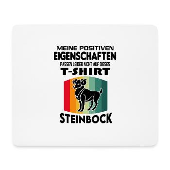Geburtstag Sternzeichen Retro Steinbock - Mousepad (Querformat) - Weiß - Vorne