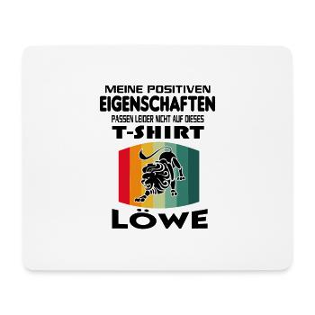 Geburtstag Sternzeichen Retro Löwe - Mousepad (Querformat) - Weiß - Vorne
