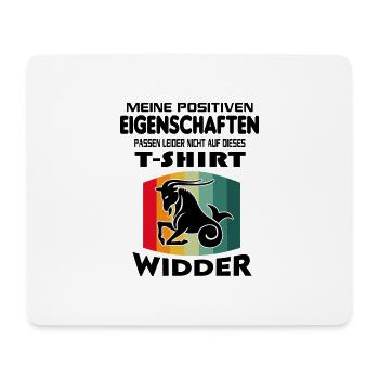 Geburtstag Sternzeichen Retro Widder - Mousepad (Querformat) - Weiß - Vorne