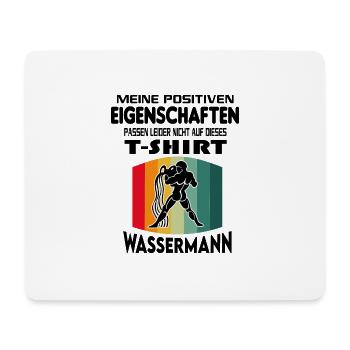 Geburtstag Sternzeichen Retro Wassermann - Mousepad (Querformat) - Weiß - Vorne