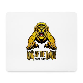 Geburtstag 1943 80 Löwe Lion King of Jungle - Mousepad (Querformat) - Weiß - Vorne