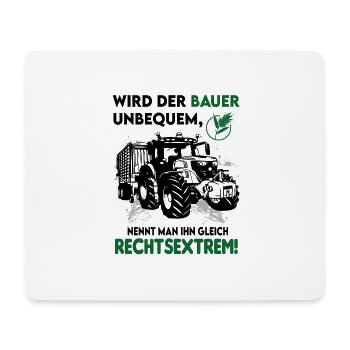 Bauern Proteste Demostration Politik Rechtsextrem - Mousepad (Querformat) - Weiß - Vorne