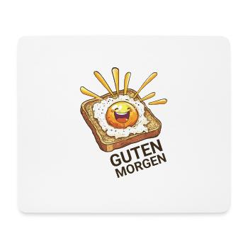 Guten Morgen T-Shirt - Mousepad (Querformat) - Weiß - Vorne