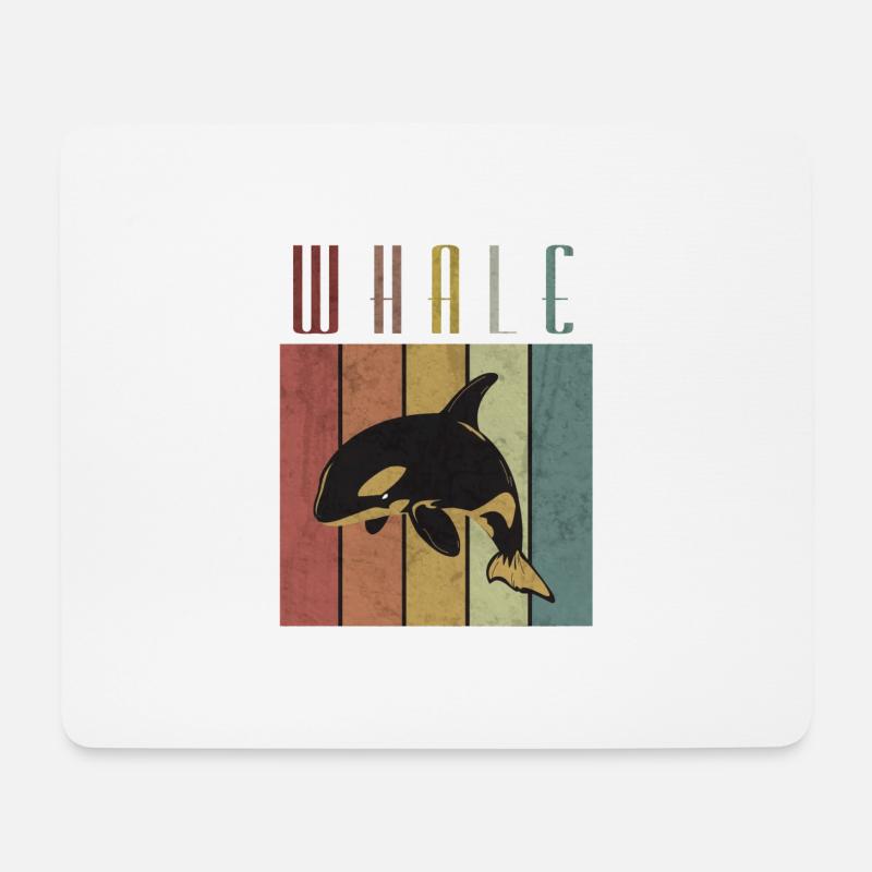 Wal - Mousepad (Querformat) - Weiß