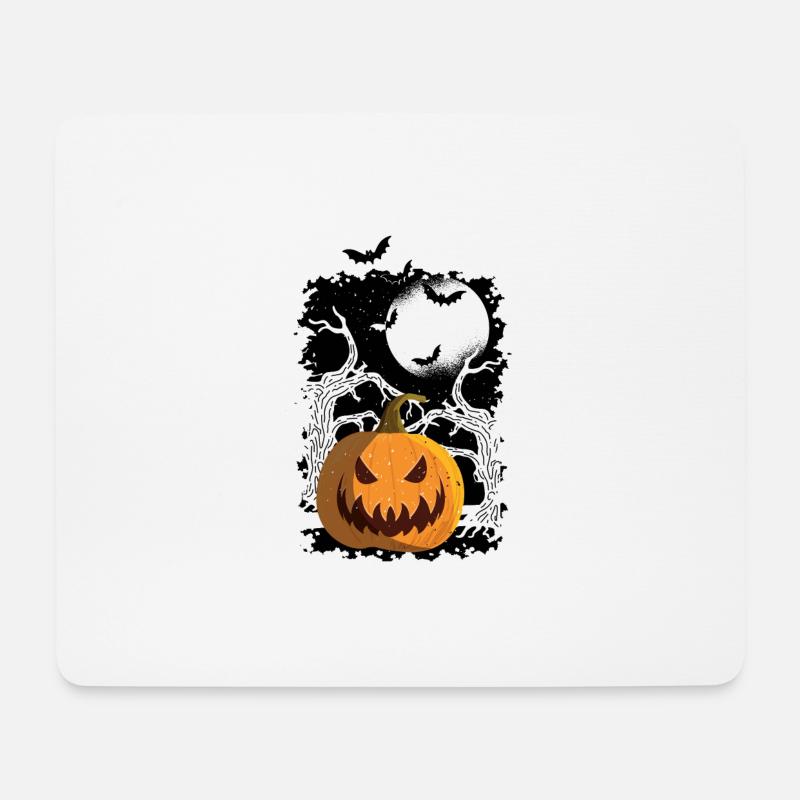 HALLOWEEN PUMKIN - Mousepad (Querformat) - Weiß