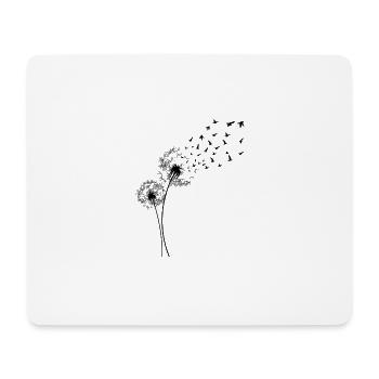 Pusteblume - Mousepad (Querformat) - Weiß - Vorne