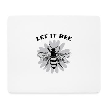 Let it bee - Nachhaltigkeit - Mousepad (Querformat) - Weiß - Vorne