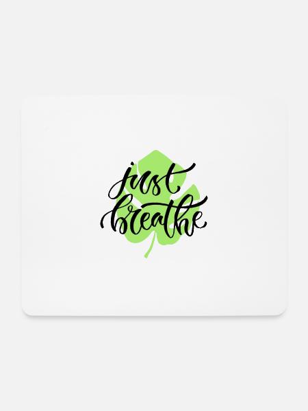 Yoga - Mousepad (Querformat) - Weiß