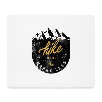 Marcher plus Souciez-vous moins - Tapis de souris (format paysage) - blanc - Devant