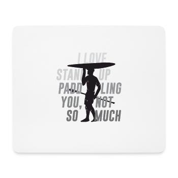 SOUPER - Tapis de souris (format paysage) - blanc - Devant