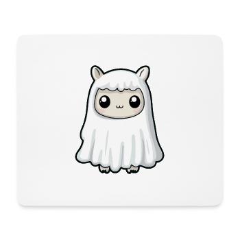 Alpaka Llama Halloween Lustig Geist - Mousepad (Querformat) - Weiß - Vorne